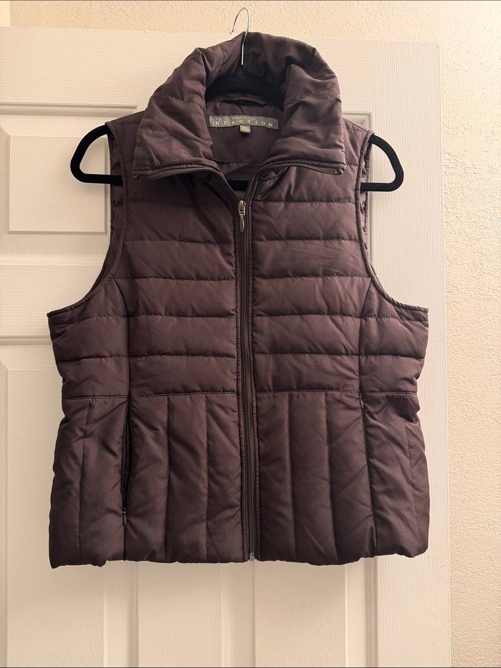 Kenneth Cole Reaction Women's Brown Quilted Puffer Vest